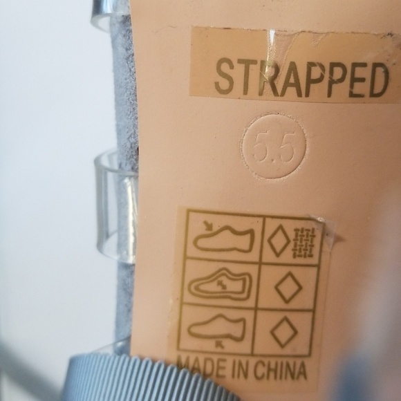 SO ME Ribbon Lace Up Sandals Heels 5.5. - Picture 5 of 6